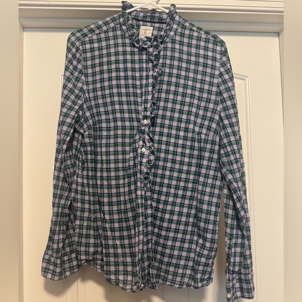 GAP Women’s Fitted Boyfriend Button Up Shirt - XL
